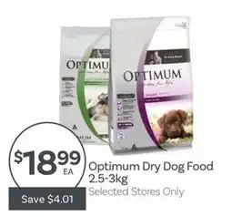 IGA Optimum Dry Dog Food offer