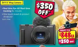 JB Hi-Fi Sony ZV-1 II Vlog Camera offer