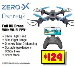 JB Hi-Fi Zero-X Osprey2 Full HD Drone With Wi-Fi FPV offer