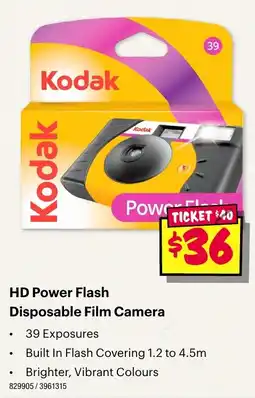JB Hi-Fi Kodak HD Power Flash Disposable Film Camera offer