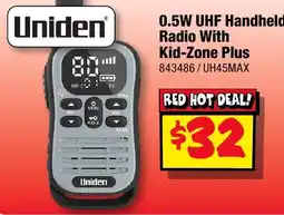 JB Hi-Fi Uniden 0.5W UHF Handheld Radio With Kid-Zone Plus offer