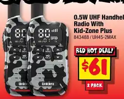 JB Hi-Fi 0.5W UHF Handheld Radio With Kid-Zone Plus offer