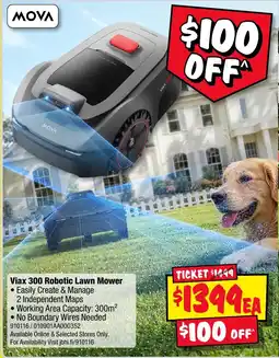 JB Hi-Fi Mova Vias 300 Robotic Lawn Mower offer