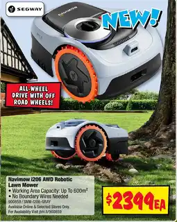 JB Hi-Fi Segway Navimow i206 AWD Robotic Lawn Mower offer