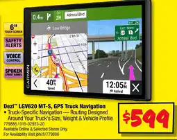 JB Hi-Fi Dezl™ LGV620 MT-S, GPS Truck Navigation offer
