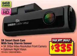 JB Hi-Fi Uniden 5K Smart Dash Cam offer