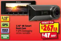 JB Hi-Fi Uniden 3.16" 4K Smart Dash Cam offer