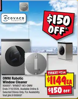 JB Hi-Fi Ecovacs Robotics OMNI Robotic Window Cleaner offer