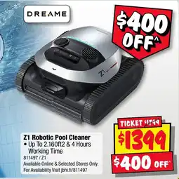 JB Hi-Fi Dreame Z1 Robotic Pool Cleaner offer