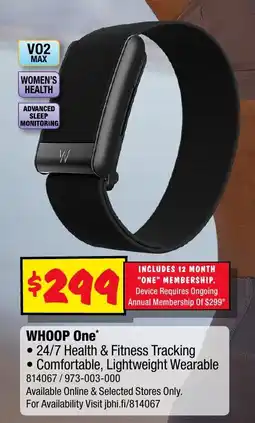 JB Hi-Fi WHOOP One offer