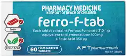 Soul Pattinson Chemist Ferro-f-tab 60 Tablets offer
