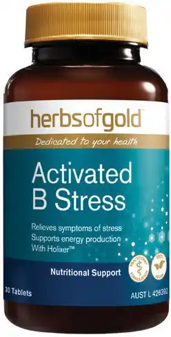 Soul Pattinson Chemist Herbs of Gold Activated B Stress 30 Tablets offer