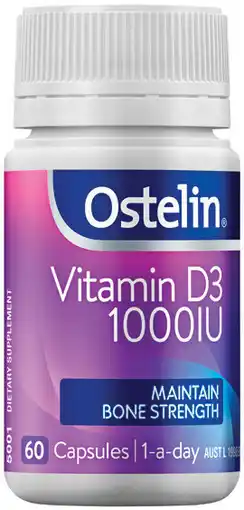 Soul Pattinson Chemist Ostelin Vitamin D3 1000IU 60 Capsules offer