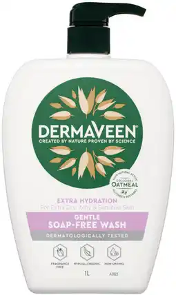 Pharmacist Advice DermaVeen Extra Hydration Gentle Soap- Free Wash offer