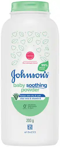 Pharmacist Advice Johnson's Baby Soothing Powder Aloe Vera & Vitamin E offer