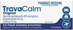 Pharmacist Advice TravaCalm Original 10 Tablets offer