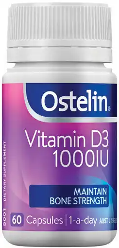Pharmacist Advice Ostelin Vitamin D3 1000IU 60 Capsules offer