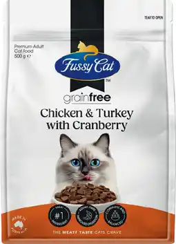 IGA Fussy Cat Grain Free Dry Cat Food Selected Varieties offer