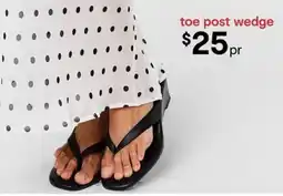 Kmart toe post wedge offer