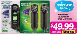 Your Discount Chemist Nicorette Quickmist Duo Varieties offer