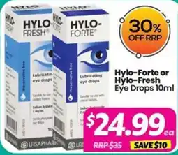 Your Discount Chemist Hylo-Forte or Hylo-Fresh Eye Drops offer