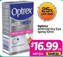 Your Discount Chemist Optrex Actimist Dry Eye Eye Spray offer