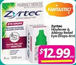 Your Discount Chemist Zyrtec Hayfever & Allergy Relief Eye Drops offer