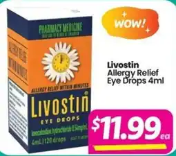 Your Discount Chemist Livostin Eye Drops offer