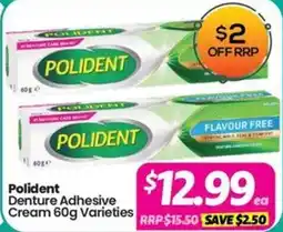 Your Discount Chemist Polident Denture Adhesive Cream 60g Varieties offer