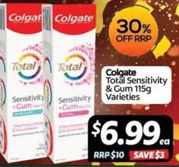 Your Discount Chemist Colgate Total Sensitivity & Gum Varieties offer