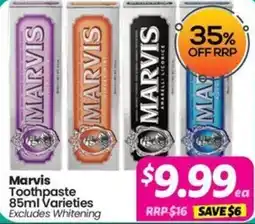 Your Discount Chemist Marvis Toothpaste offer