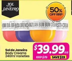 Your Discount Chemist Sol de Janeiro Body Creams 240ml Varieties offer