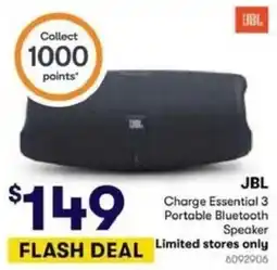 BIG W JBL Charge Essential 3 Portable Bluetooth Speaker offer