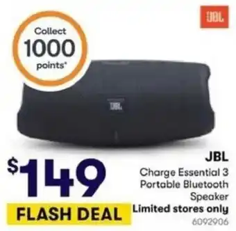 JBL Charge Essential 3 Portable Bluetooth Speaker