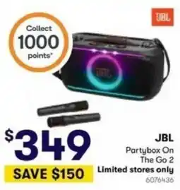 BIG W JBL Partybox On The Go 2 offer
