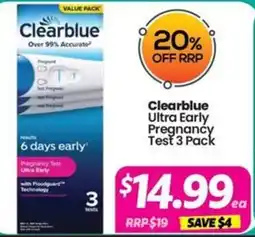 Your Discount Chemist Clearblue Ultra Early Pregnancy Test offer