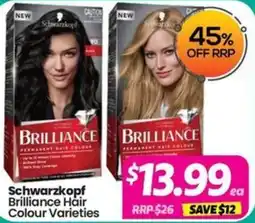 Your Discount Chemist Schwarzkopf Brilliance Hair Colour offer