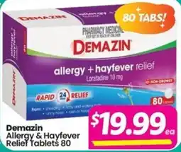 Your Discount Chemist Demazin Allergy & Hayfever Relief Tablets offer
