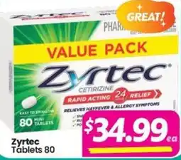 Your Discount Chemist Zyrtec Tablets 80 offer
