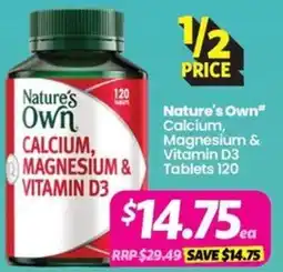 Your Discount Chemist Nature's Own Calcium, Magnesium & Vitamin D3 offer