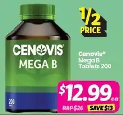 Your Discount Chemist Cenovis Mega B Tablets offer