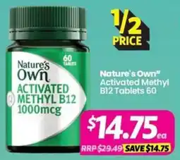 Your Discount Chemist Nature's Own Activated Methyl B12 Tablets offer