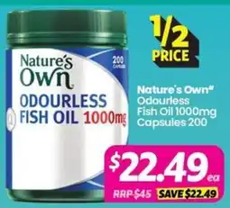 Your Discount Chemist Nature's Own Odourless Fish Oil offer