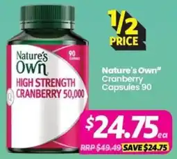 Your Discount Chemist Nature's Own High Strength Cranberry 50,000 offer