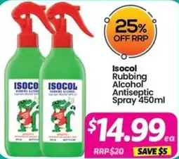Your Discount Chemist Isocol Rubbing Alcohol Antiseptic Spray offer