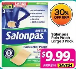 Your Discount Chemist Salonpas Pain Relief Patch offer