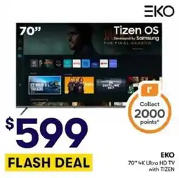 BIG W EKO 70" 4K Ultra HD TV with TIZEN offer