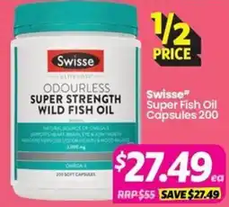 Your Discount Chemist Swisse Odourless Super Strength Wild Fish Oil offer