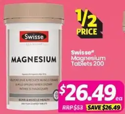 Your Discount Chemist Swisse Magnesium Tablets offer