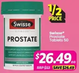 Your Discount Chemist Swisse Prostate Tablets offer